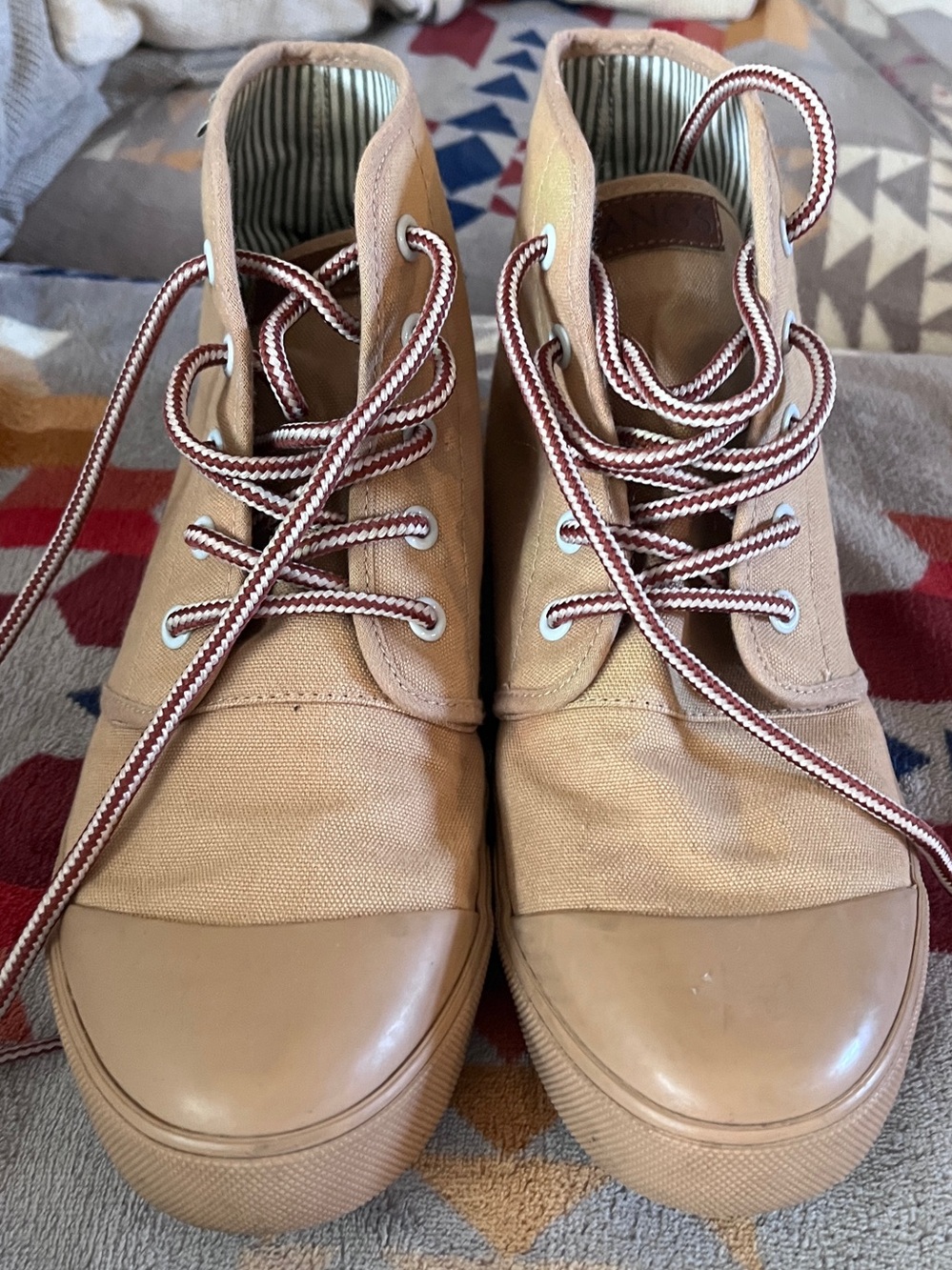 BANGS Zion Sand High Top Canvas Sneakers- W9.5/M8